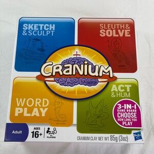 Cranium 3-in-1 Game Board 600 Cards Sketch Sleuth Word Play & Act
